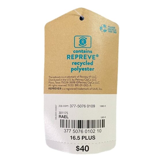 Womens Denim Overall Dress Repreve 16 Plus Adjustable Straps Pocketed u Sustaina - Picture 13 of 13